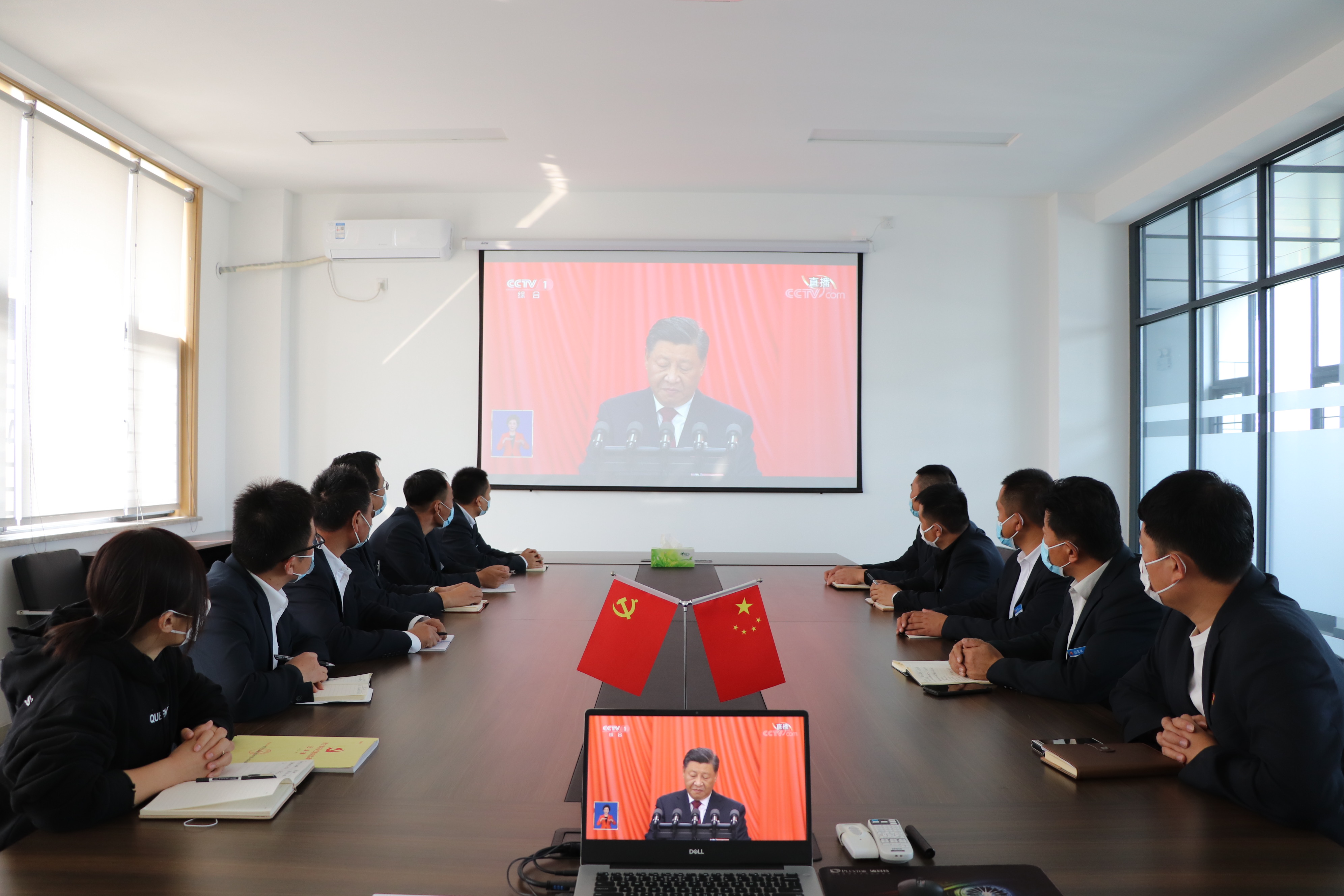 【濟寧大運河駕校】組織收看黨的二十大開幕式直播盛況！(圖3)